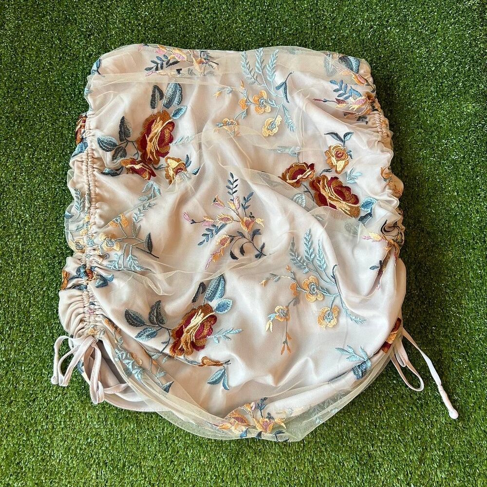Tularosa Women's Pink and Cream Skirt